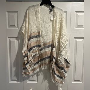 White/pink/black/silver accessory st. Scarf shawl